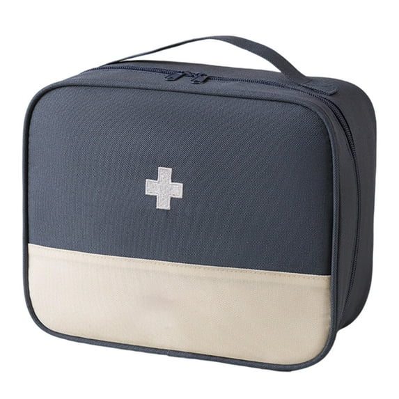 First Aid Storage Bag Empty - Red Emergency Medical Organizer Pouch for Trauma Kits, Travel, Car, Workshop, Cycling, Sports & Outdoor Preparedness