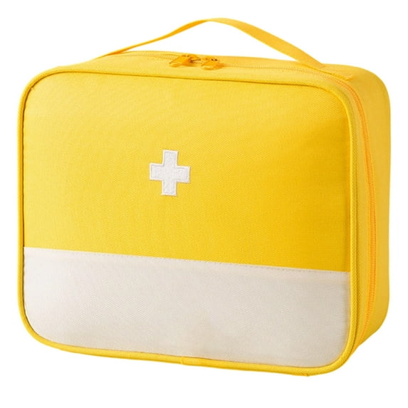 First Aid Storage Bag Empty - Red Emergency Medical Organizer Pouch for Trauma Kits, Travel, Car, Workshop, Cycling, Sports & Outdoor Preparedness