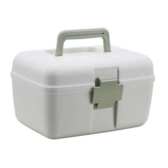 First Aid Storage Case Organizer Storage Box for Arts Crafts Hiking Green