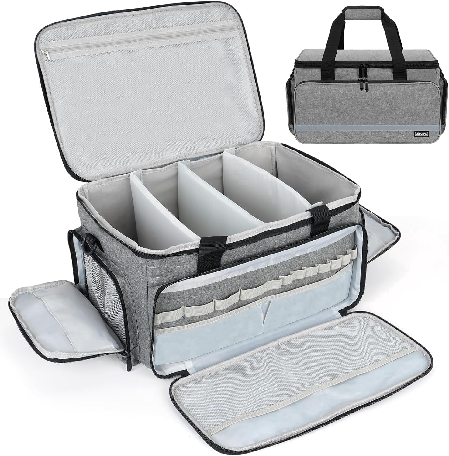 First Aid Tote with Detachable Divider, Empty Medical Supplies Storage ...