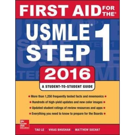 FIRST AID FOR THE USMLE STEP 1 2016