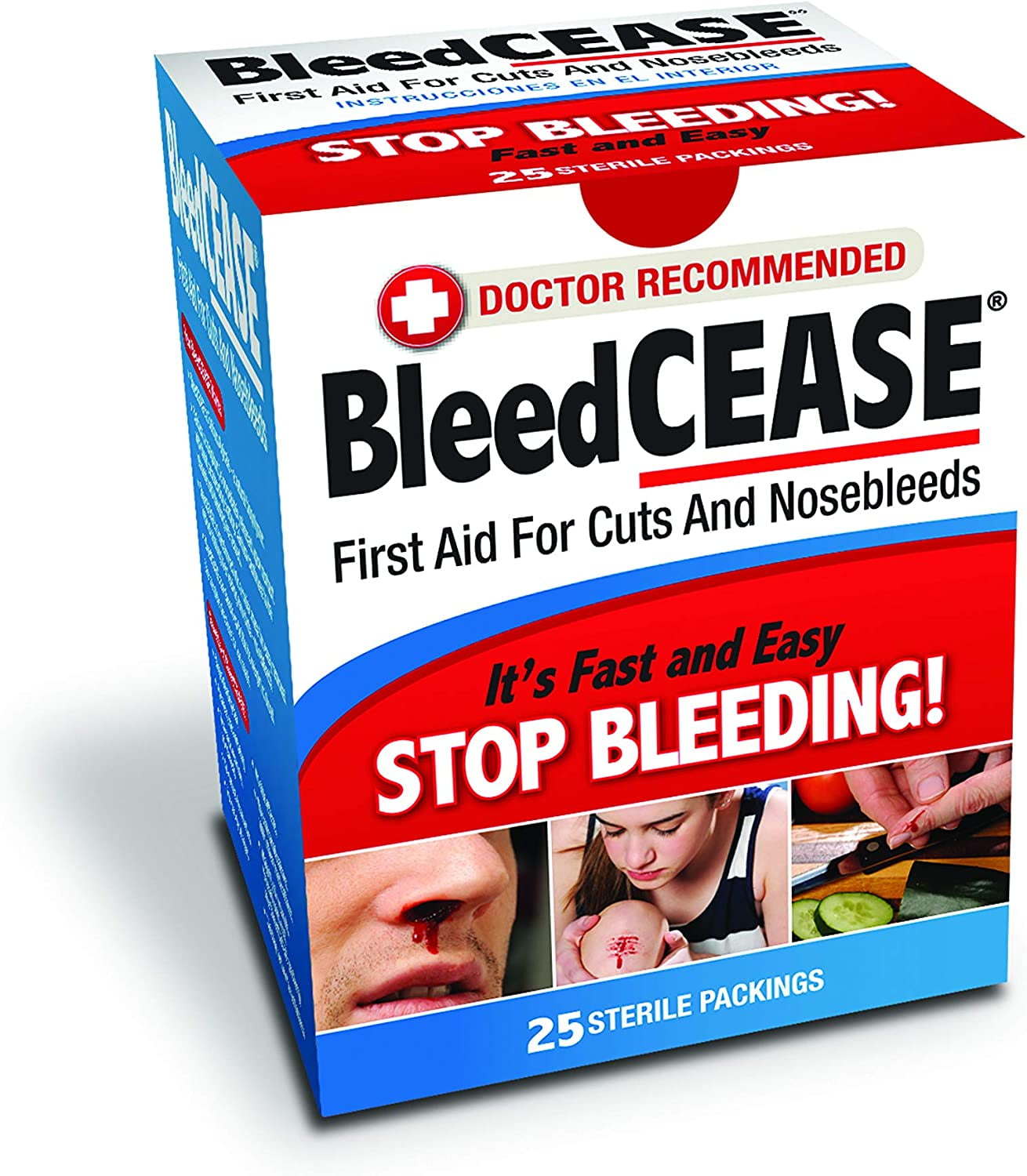 First Aid for Cuts and Nosebleeds Sterile Packings, 25 Count