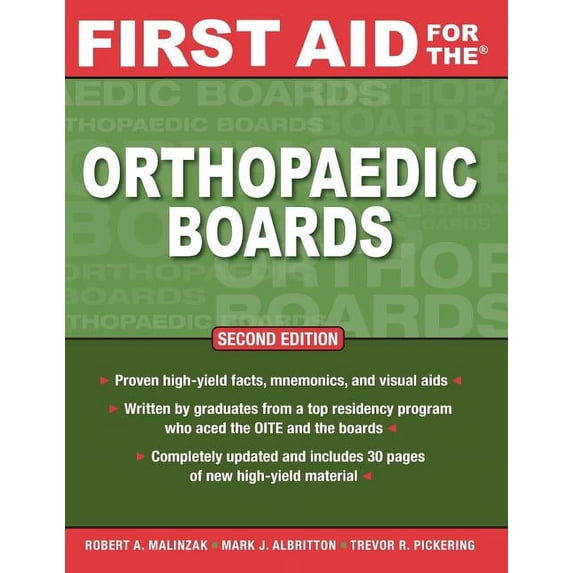 First Aid for the Orthopaedic Boards, Second Edition, (Paperback)