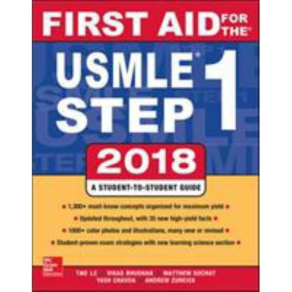 Pre-Owned First Aid for the USMLE Step 1 2018, 28th Edition (Paperback) 1260116123 9781260116120