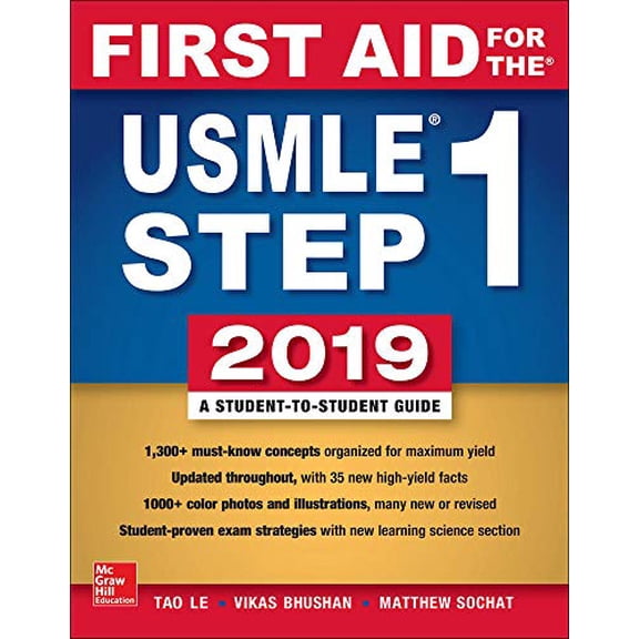 Pre-Owned First Aid for the USMLE Step 1 2019, Twenty-ninth edition, 9781260143676, 1260143678, Paperback, 29 edition