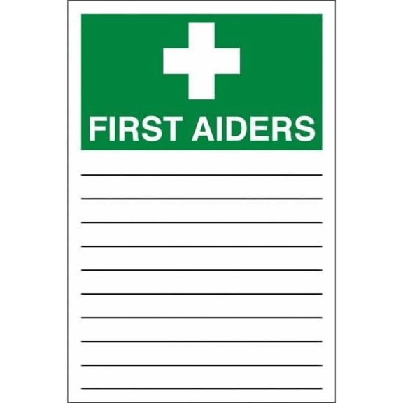 First Aiders Signs Metal Sign 8x12 Inch Notice Danger Warning Caution for Outdoor & Indoor