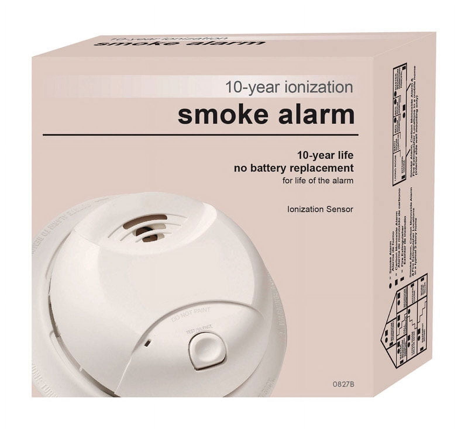 First Alert 0827B Ionization Smoke Detector, 10Year Sealed Battery