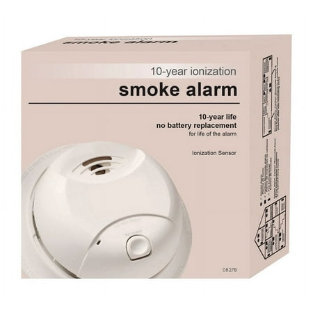 First Alert 0827B Ionization Smoke Alarm with 10-Year Sealed Tamper-Proof Battery