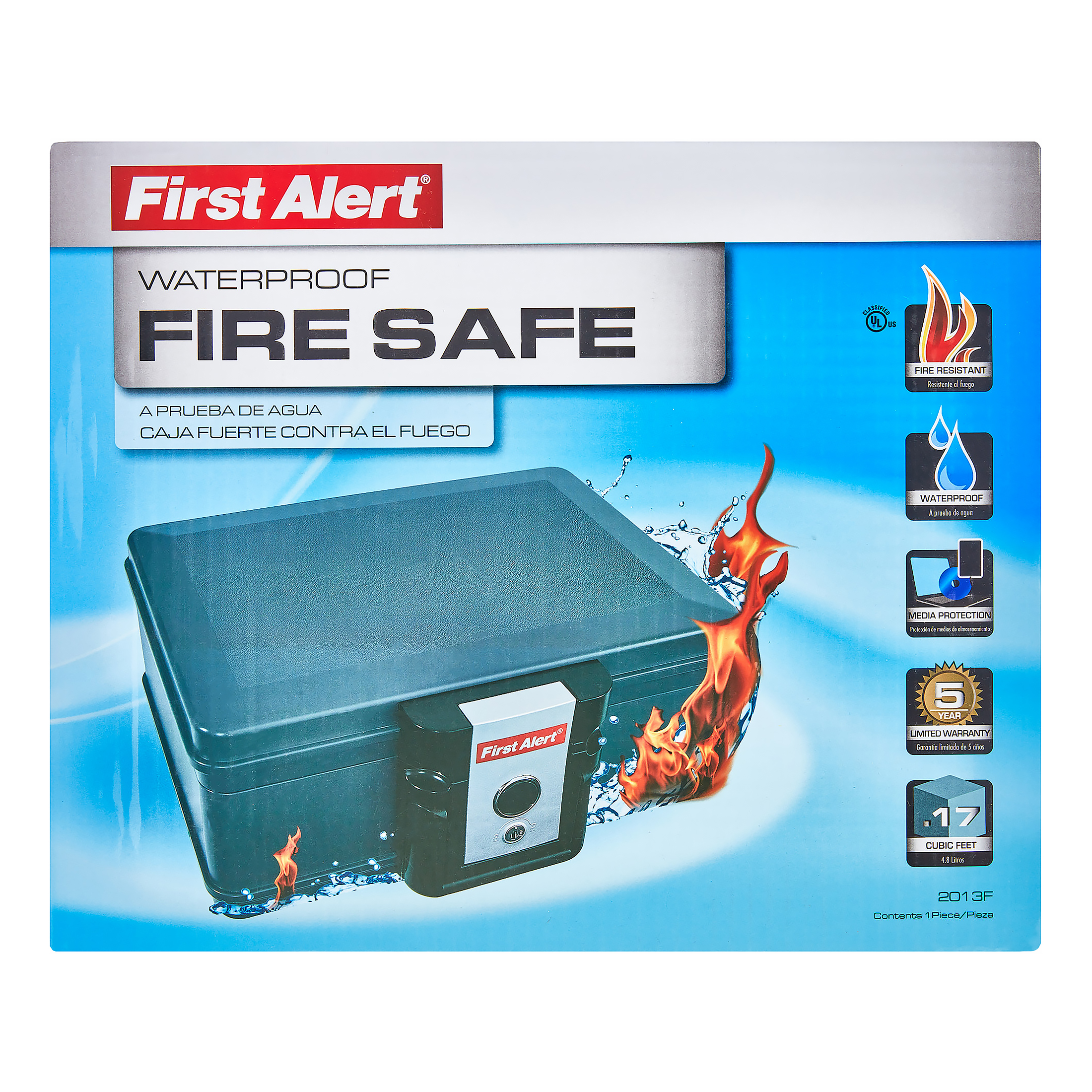 First Alert 2013F Water and Fire Protector File Chest, 0.17 Cubic Ft. - image 1 of 5