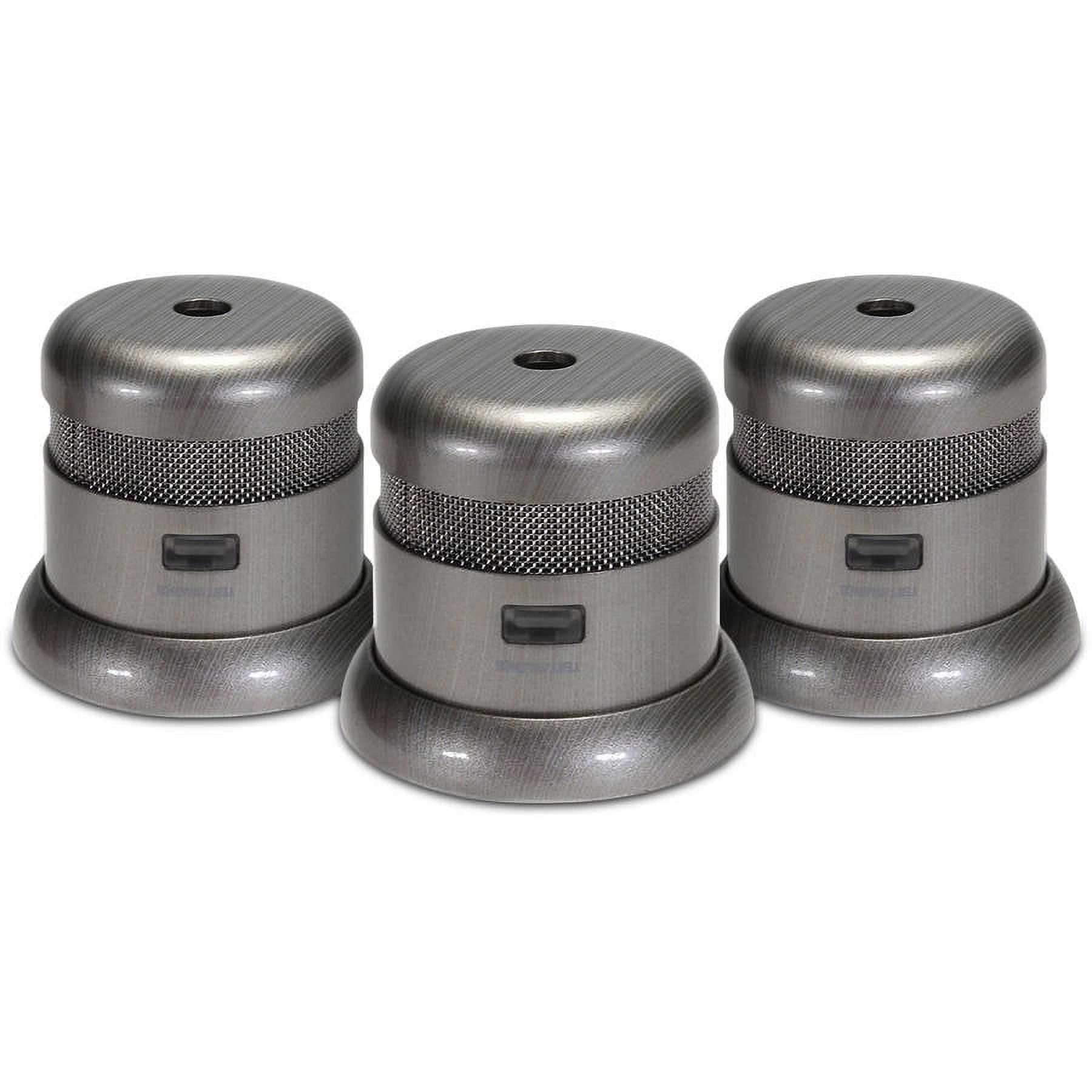 First Alert Atom Micro Photoelectric Smoke Alarm with Polished Nickel