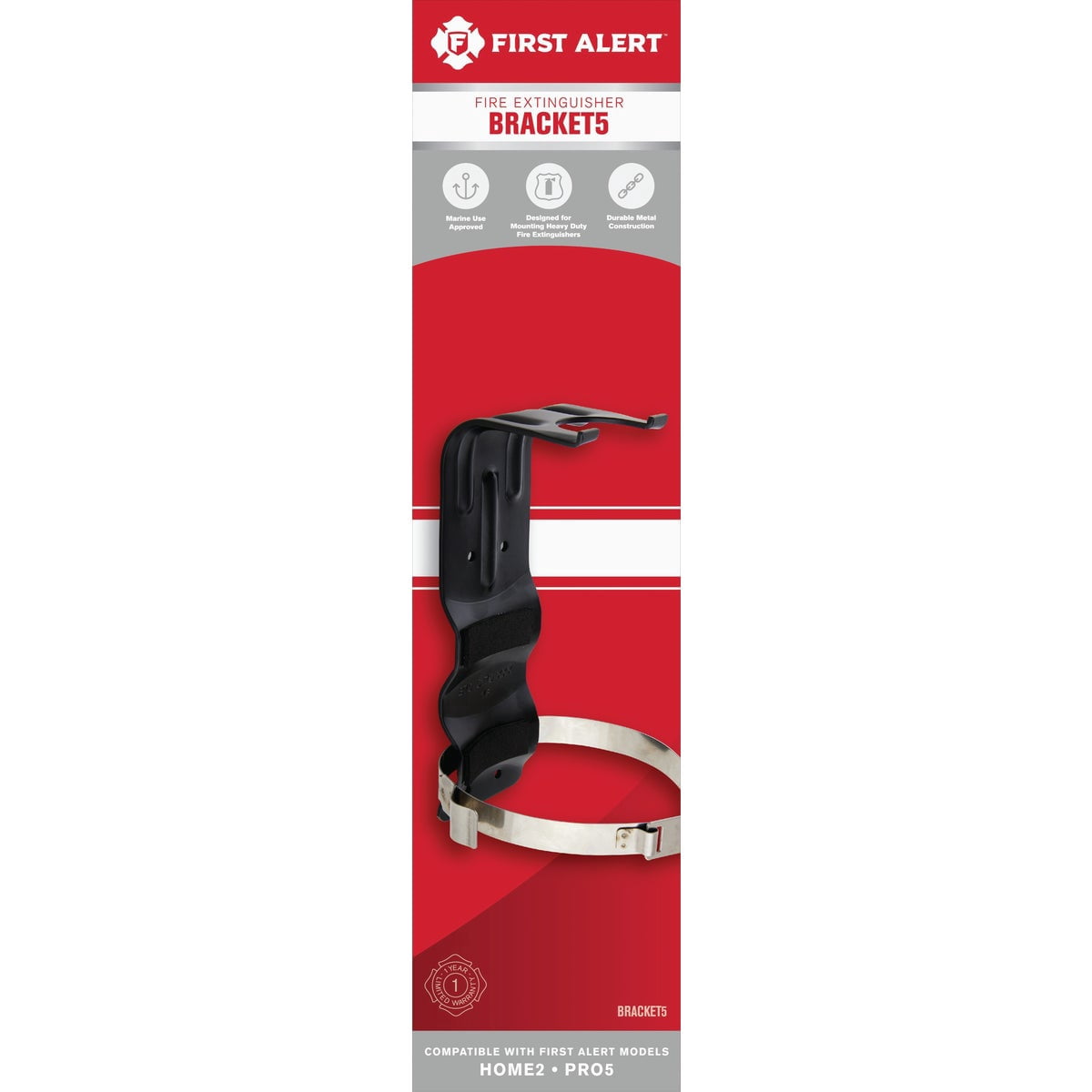 First Alert BRACKET5 Heavy Duty Mounting Bracket For 5lb. Fire Extinguisher