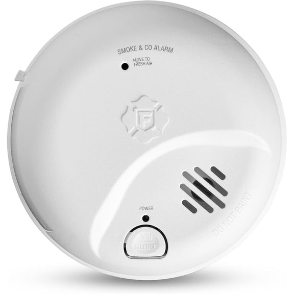 First Alert BRK, Combination Smoke & Carbon Monoxide Alarm, Battery Operated Detector with Test & Silence Button, SMICO100, 1-Pack