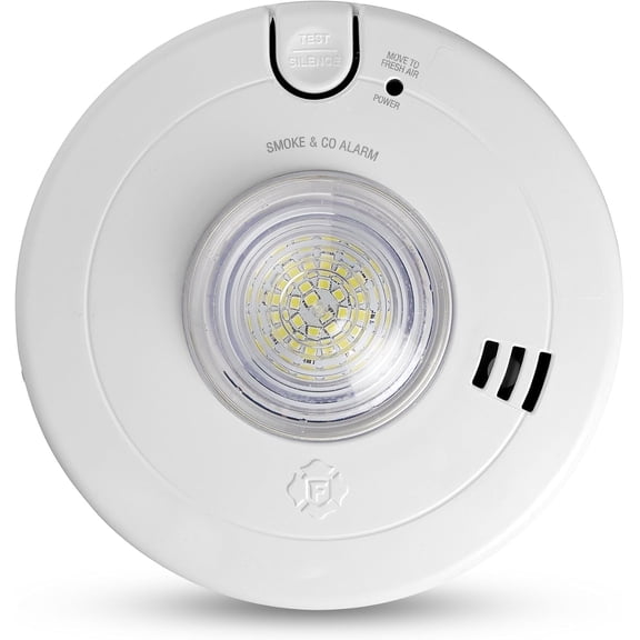 First Alert BRK Hardwire Combination Smoke & Carbon Monoxide Alarm with LED Strobe & 10-Year Battery Backup, 1-Pack