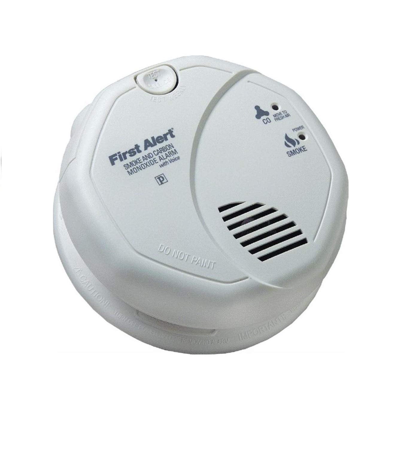 First Alert BRK SC7010BV Hardwired Talking Photoelectric Smoke and Carbon Monoxide Alarm 2 Pack