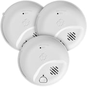First Alert BRK, SMICO105-AC, Interconnect Hardwire Combination Smoke & Carbon Monoxide Alarm with 10-Year Battery Backup, 3-Pack