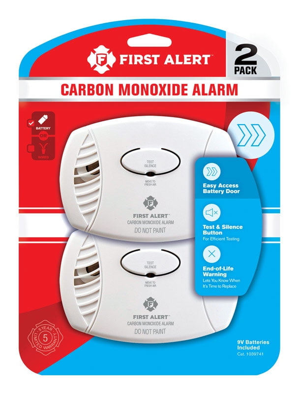 First Alert BatteryPowered Electrochemical Carbon Monoxide Detector