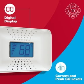 First Alert CO710 Carbon Monoxide Detector with 10-Year Battery and Digital Temperature Display. 10 Pack.