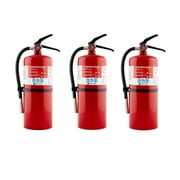 First Alert Fire Extinguisher Professional Fire Extinguisher, Red, 10 lb, PRO 10 - 3 PACK