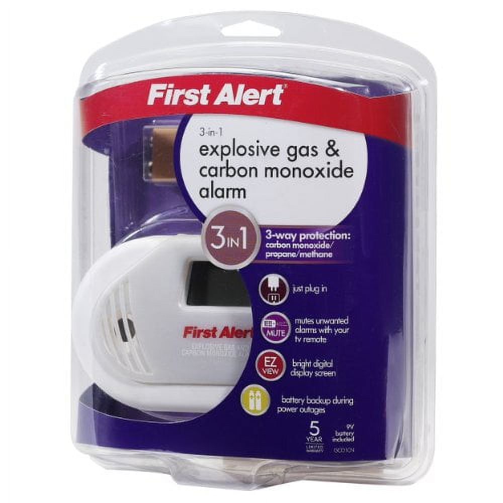 First Alert GCO1CN Plug In Combination Explosive Gas/Carbon Monoxide