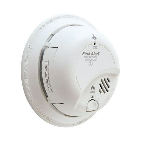 First Alert 7010B White Hardwired Smoke Combination Alarm Battery Backup