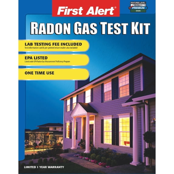 First Alert RD1 Fast Results Radon Gas Test Kit