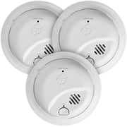 First Alert SMI100-AC, Hardwire Interconnect Smoke Alarm with Battery Backup, 3-Pack