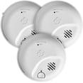 thumbnail image 1 of First Alert SMICO100-AC Interconnect Hardwire Combination Smoke & Carbon Monoxide Alarm with Battery Backup - 3 Pack, 1 of 6