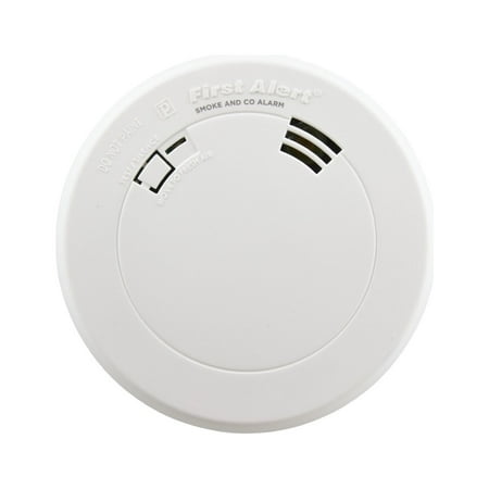 First Alert Slim Design Battery-Operated Combination Smoke & CO Alarm with Voice and Location, PRC700V