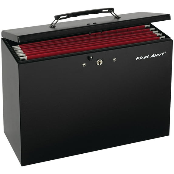 First Alert Steel Hanging File Folder Box Safe with Key Lock, 3050F
