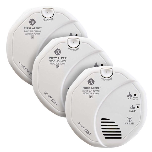 First Alert ZWave Smoke and Carbon Monoxide Combo Alarm, 3pack