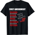 thumbnail image 1 of First Amendment Rights Audit United States Constitution Flag T-Shirt, 1 of 4