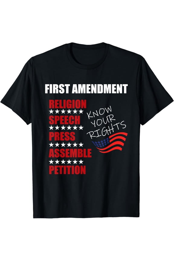 First Amendment Rights Audit United States Constitution Flag T-Shirt mens t shirt，black，women，funny，misfits，men，journey