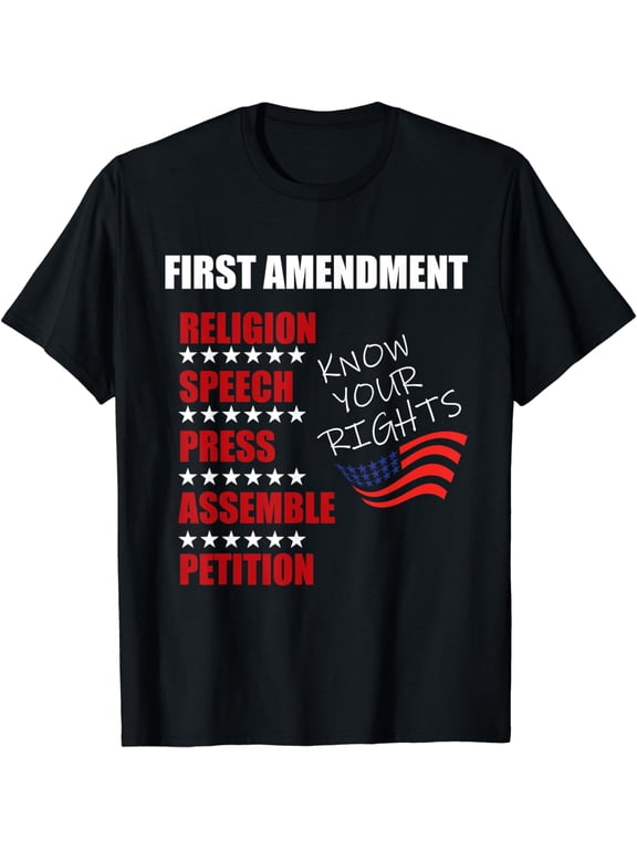First Amendment Rights Audit United States Constitution Flag T-Shirt