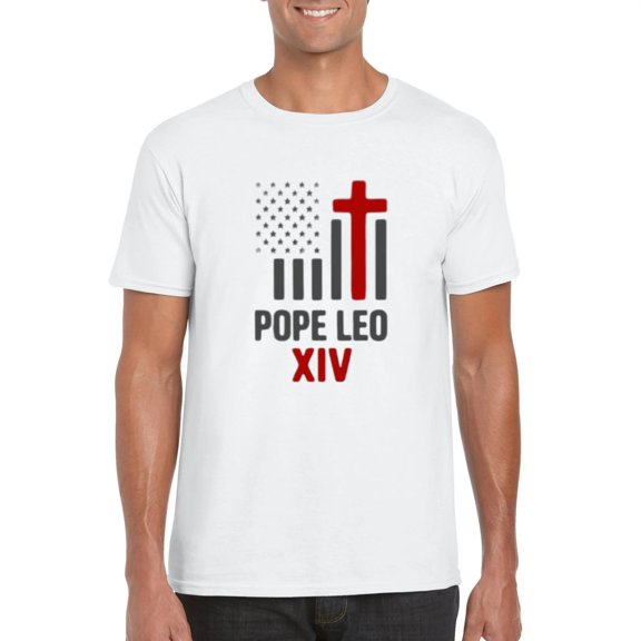 First American Pope Leo XIV Catholic Religious Tribute Gift T-Shirt, for men & women, up to size 5XL