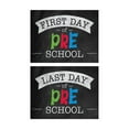 thumbnail image 1 of First And Last Day Of School Signs / 11" x 8.5" Chalkboard Look Two Sided Photo Prop / Back To School Heavy Paper Stock Signs - All Grades, 1 of 6