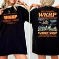 thumbnail image 1 of First Annual Thanksgiving Day Turkey T-shirt, WKRP in Cincinnati T-shirt, Happy Thanksgiving Tee, WKRP Turkey Drop Shirt ,Black Color,Size L, 1 of 5
