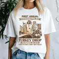 thumbnail image 1 of First Annual Turkey Drop, Thanksgiving Shirt,Turkey Tee,Holiday Gift ,Happy Thanksgiving Tshirt,Turkey Day,Family Gobble ,Pumpkin,, 1 of 5