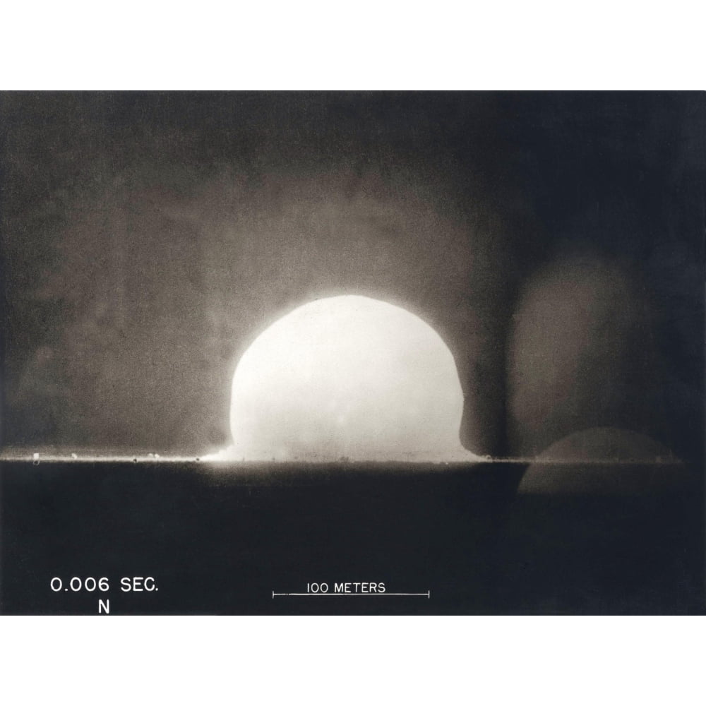 First Atomic Explosion On July 16 History (24 x 18) - Walmart.com
