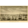 thumbnail image 1 of First Barbary War 1801-1805. Preble'S Squadron Attacking Tripoli. History (36 x 24), 1 of 2