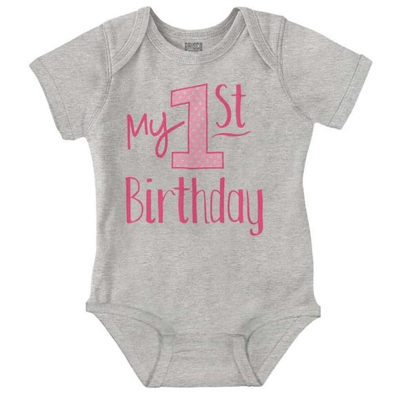 First Birthday 1 Year Niece Daughter Romper Boys or Girls Infant Baby Brisco Brands 12M