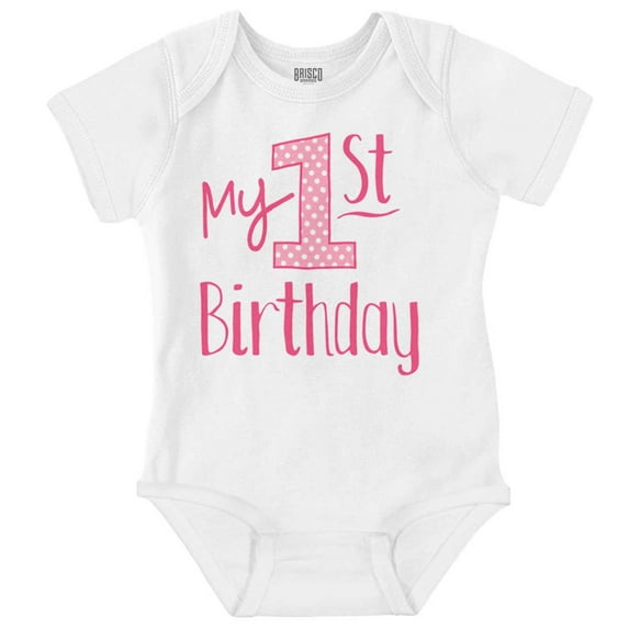 First Birthday 1 Year Niece Daughter Romper Boys or Girls Infant Baby Brisco Brands 18M