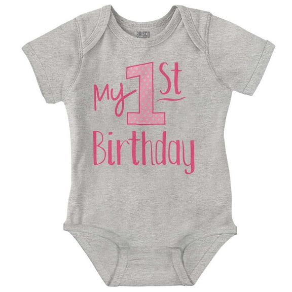 First Birthday 1 Year Niece Daughter Romper Boys or Girls Infant Baby Brisco Brands 24M
