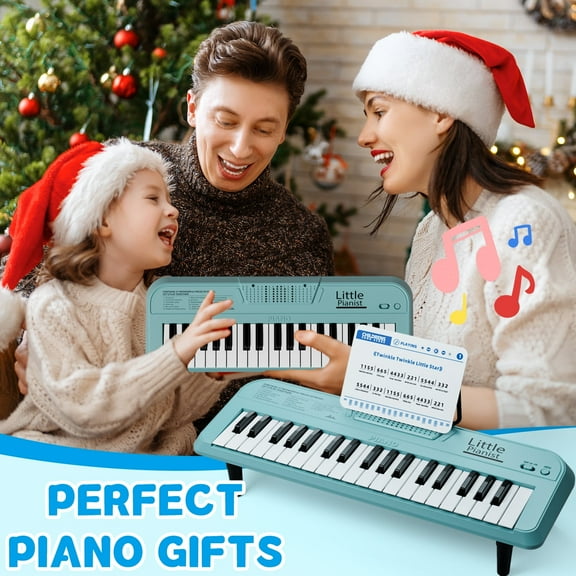Piano Keyboard for Kids, 37 Keys Toddler Portable Electric Music Instrument Toys, Early Educational Music Piano Toys for Boys Age 1-3, Birthday Christmas Gifts for 1 2 3 4 5 Year Olds Boy