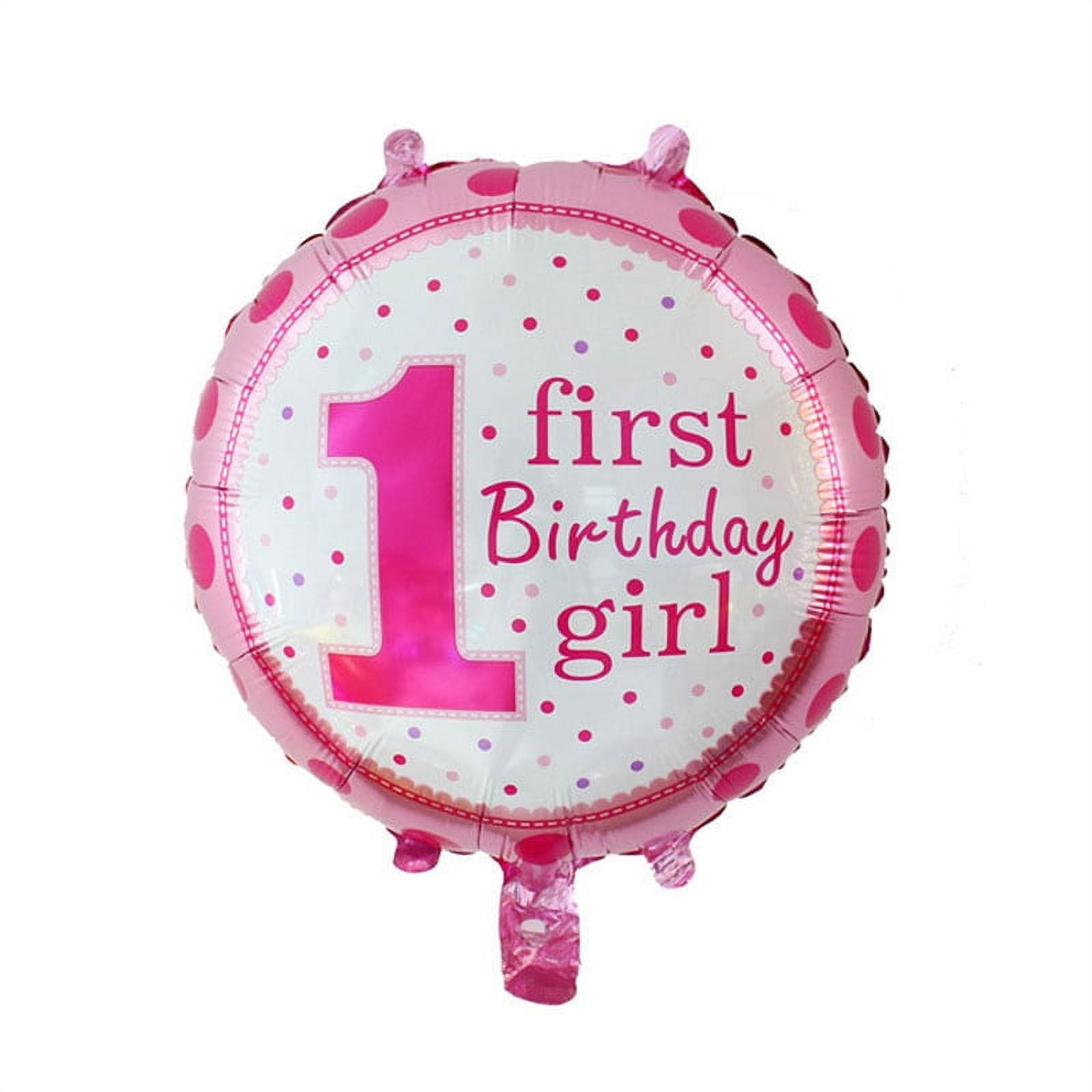First Birthday Girl Balloon Baby Girl's First Birthday Celebrations ...