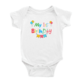 thumbnail image 1 of First Birthday My 1st Birthday Funny Baby Bodysuit Shirts For Boy Girl, 1 of 5