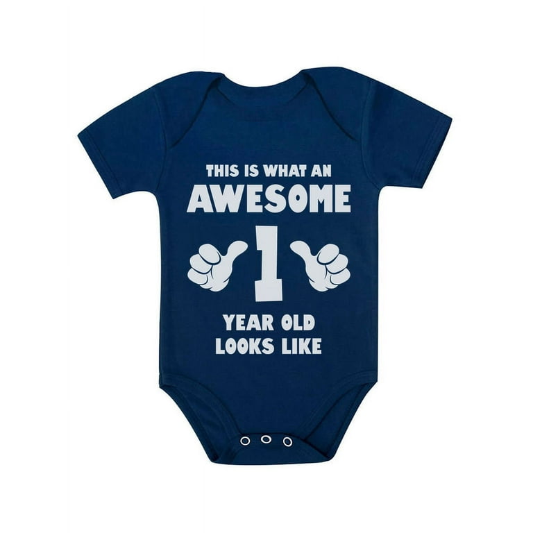 Tstars First Birthday Outfit for Boys - Cute One-year-old Birthday Baby Bodysuit - Unique 1st Birthday Gifts for Baby Boy - Adorable Birthday Boy