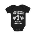 thumbnail image 1 of Tstars Boys' First Birthday Bodysuit - Cute "One Year Old" Graphic - 1st Birthday Gift - Baby - 24M, Black, 1 of 9