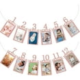thumbnail image 1 of First Birthday Party Banner,Baby Photo Banner from Newborn to 12 Month,Boys and Girls 1st Birthday Celebration with Frame,Monthly Milestones Magic for First Birthday Photo Garland, 1 of 13