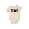 thumbnail image 1 of First Birthday Strawberry Newborn Baby Bodysuit, 1 of 6