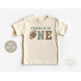 thumbnail image 1 of First Birthday Toddler Shirt - Vintage One Year Old Birthday Kids Tee - Football Season Natural Shirt, New Born, Baby Shower Gift, New Parents Gift, 1 of 3